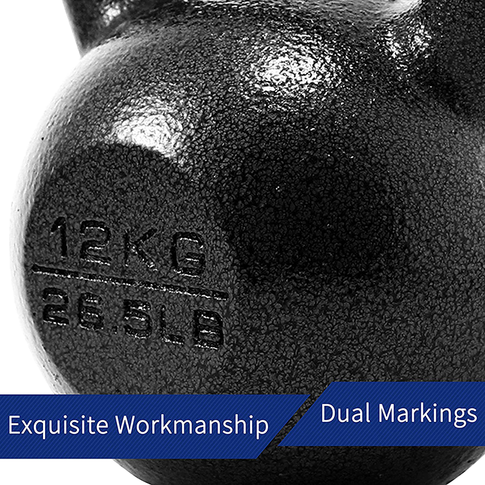 Ironman Pro 12kg Cast Iron Kettlebell