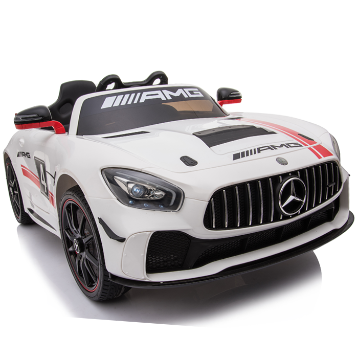 Kids Electric Ride On Mercedes GT4 AMG White - Image 3