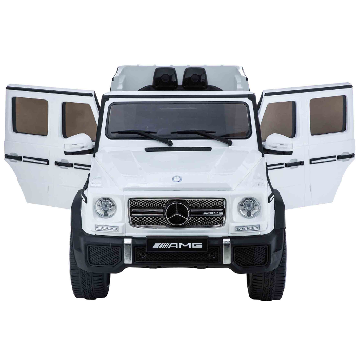 Kids Ride On Electric Car Mercedes G65 AMG White - Image 3