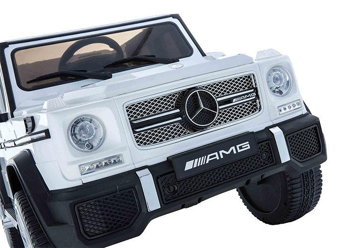 Kids Ride On Electric Car Mercedes G65 AMG White - Image 4