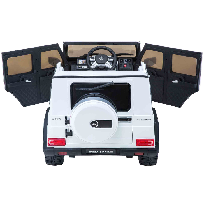 Kids Ride On Electric Car Mercedes G65 AMG White - Image 8