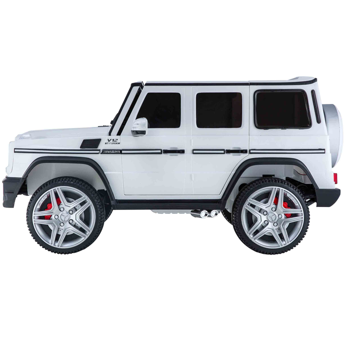 Kids Ride On Electric Car Mercedes G65 AMG White - Image 10