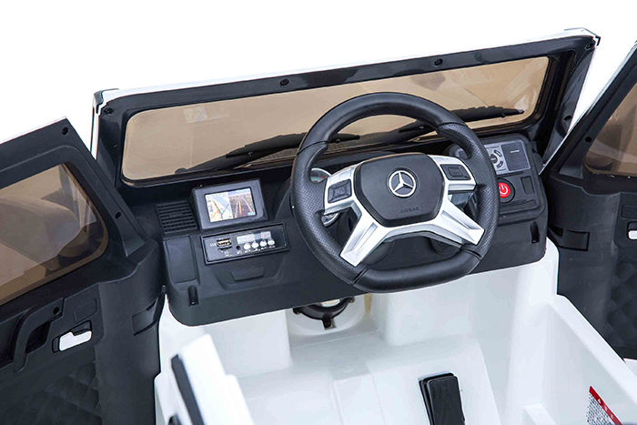 Kids Ride On Electric Car Mercedes G65 AMG White - Image 12
