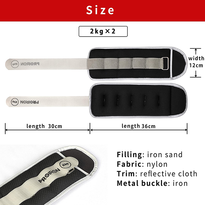 PROIRON 2kg Ankle Weights