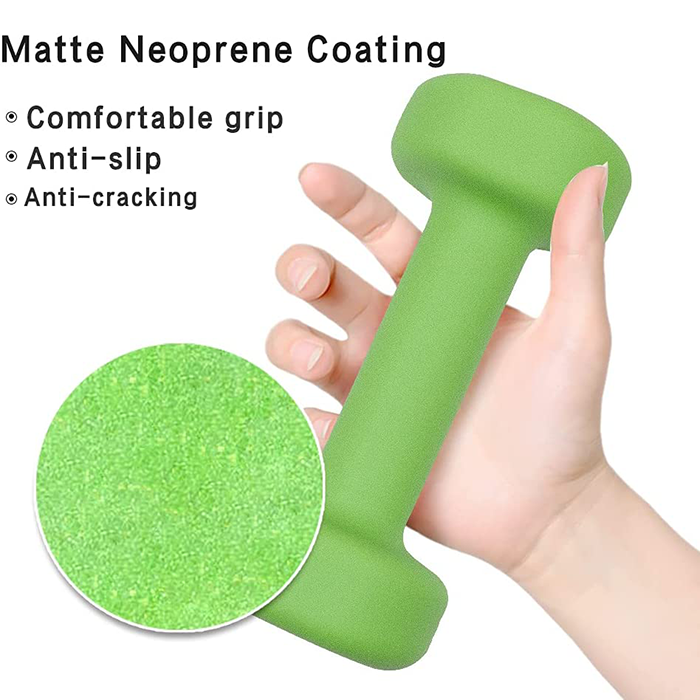 PROIRON Neoprene Coated 2kg Dumbbells