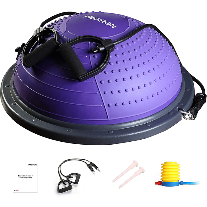 PROIRON Balance Trainer Purple with Resistance Bands & Pump