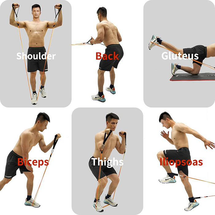 PROIRON Resistance Band Set with Handles, Ankle Straps and Door Anchor