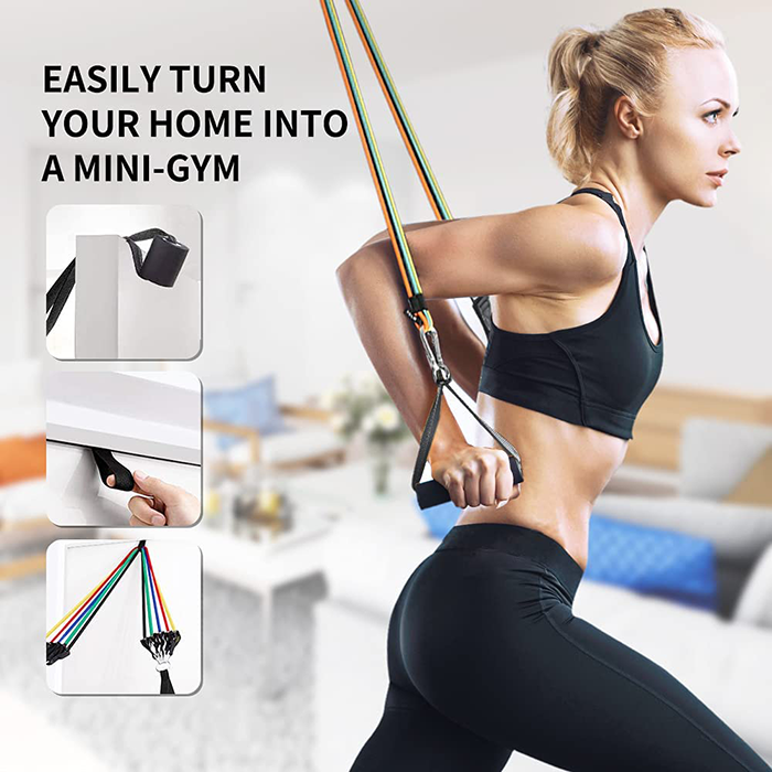 PROIRON Resistance Band Set with Handles, Ankle Straps and Door Anchor