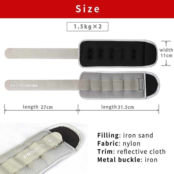 PROIRON 1.5kg Ankle Weights