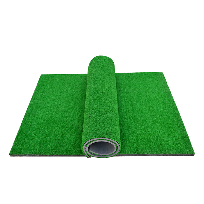 Hillman PGM Semi-Automatic Golf Ball Dispenser and Artificial Turf Large Practice Mat with Rubber Tee Package