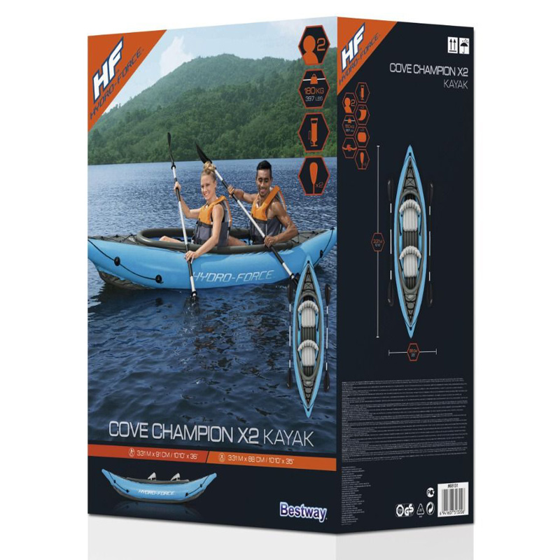 Bestway Hydro‑Force 2 Person Cove Champion Kayak Set