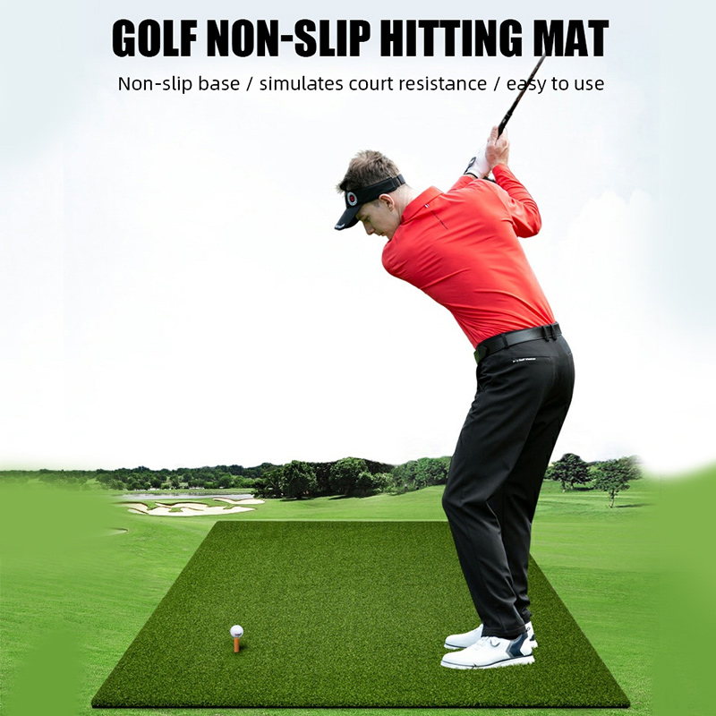 Hillman PGM 3m Heavy Duty Golf Practice Cage Deluxe Practice Mat with Tee And Ball Dispenser Package