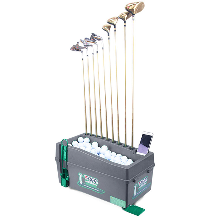 Hillman PGM 2m Heavy Duty Golf Practice Cage Practice Mat with Tee And Ball Dispenser Package