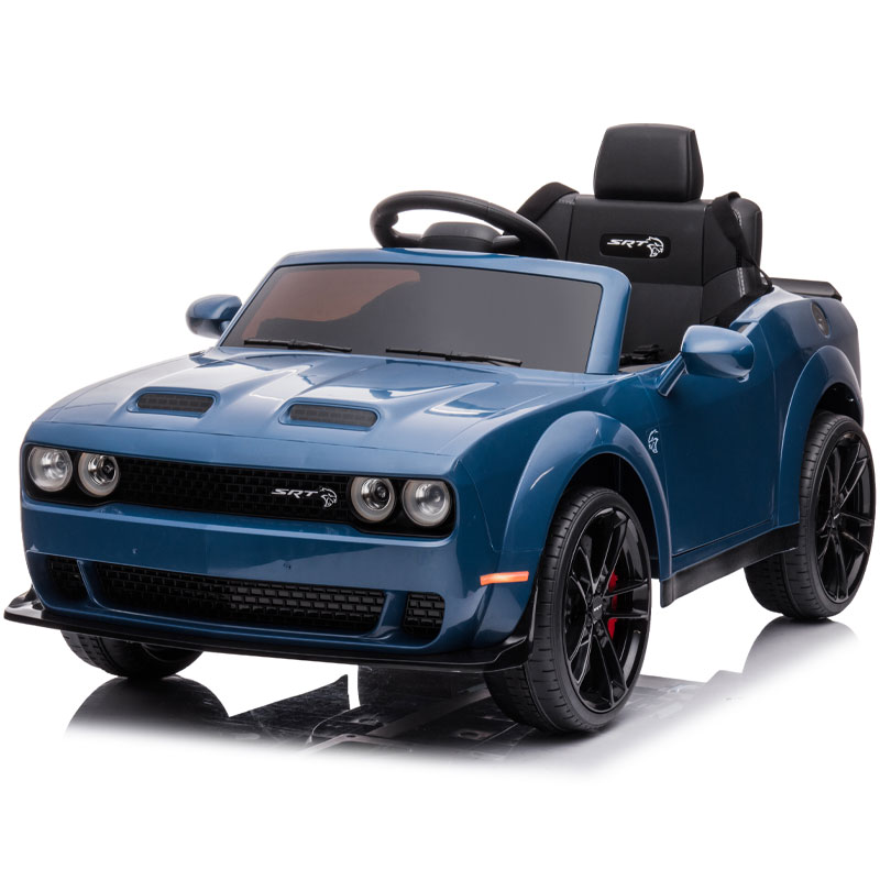 Kids Electric Ride On 12V Dodge Challenger Blue