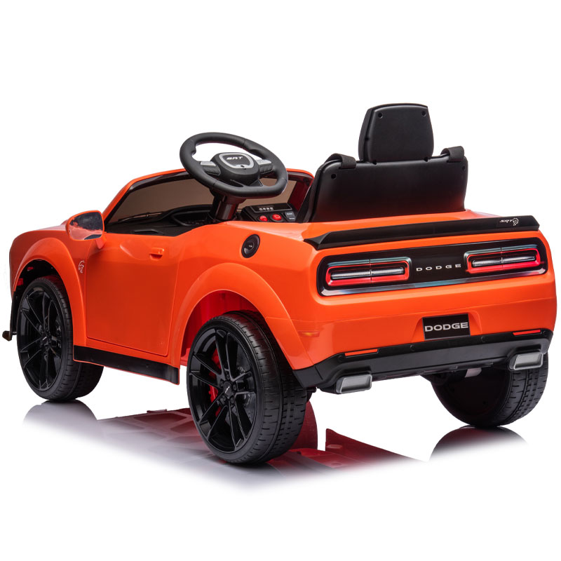 Kids Electric Ride On 12V Dodge Challenger Orange