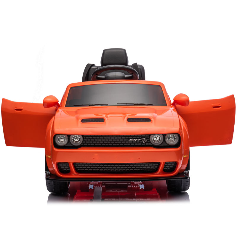 Kids Electric Ride On 12V Dodge Challenger Orange