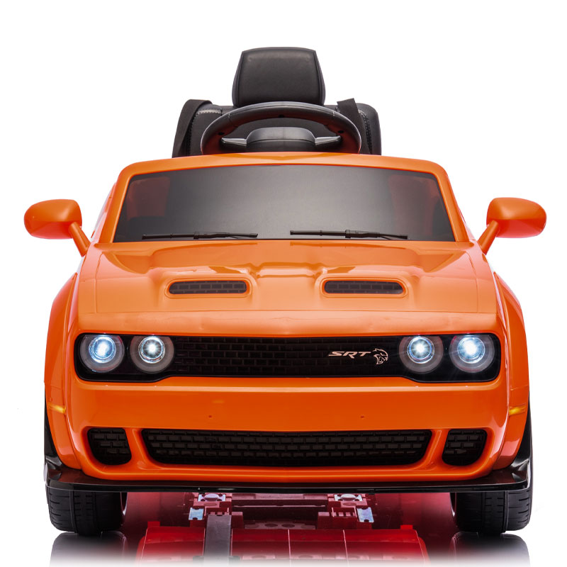 Kids Electric Ride On 12V Dodge Challenger Orange