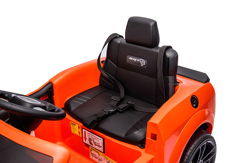 Kids Electric Ride On 12V Dodge Challenger Orange