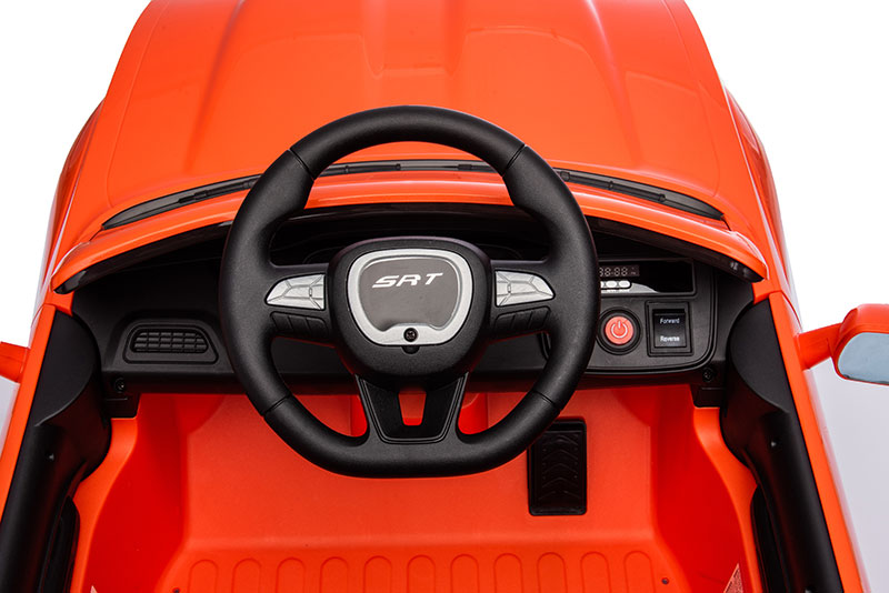 Kids Electric Ride On 12V Dodge Challenger Orange