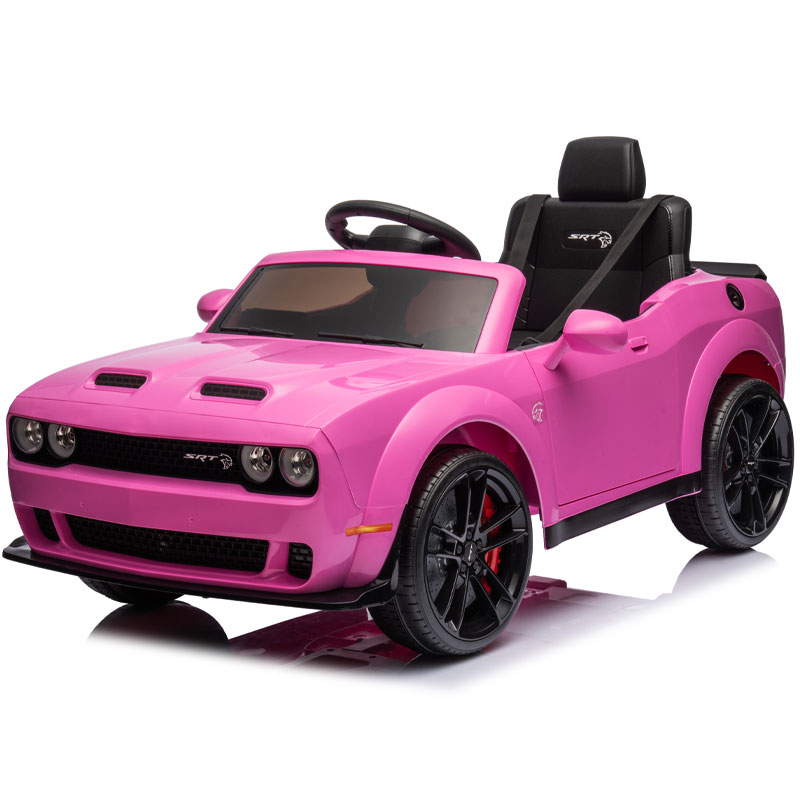 Kids Electric Ride On 12V Dodge Challenger Pink Ride on Kids Car