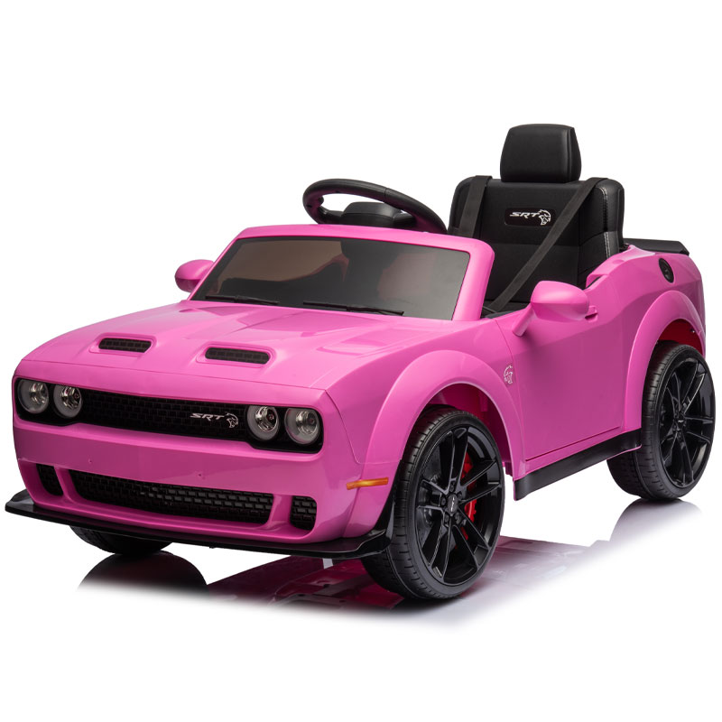 Kids Electric Ride On 12V Dodge Challenger Pink Ride on Kids Car