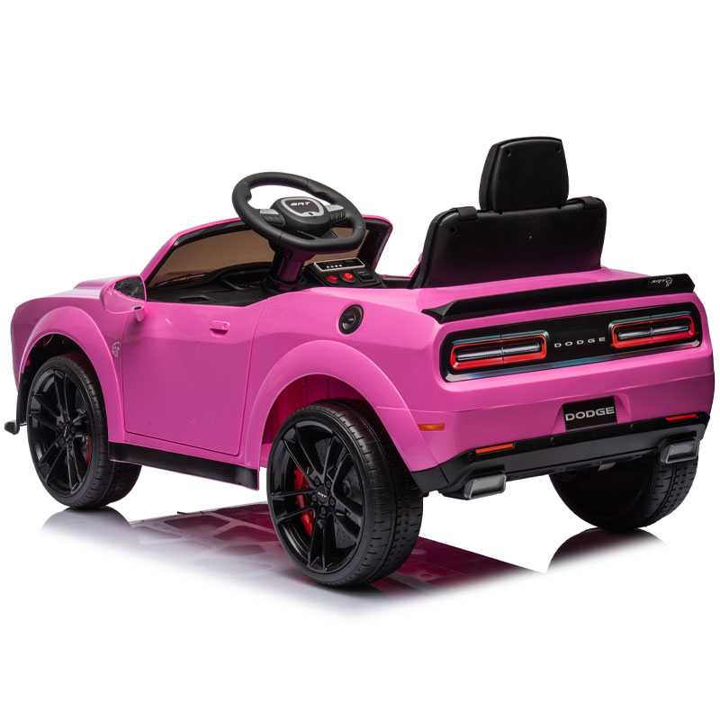Kids Electric Ride On 12V Dodge Challenger Pink Ride on Kids Car