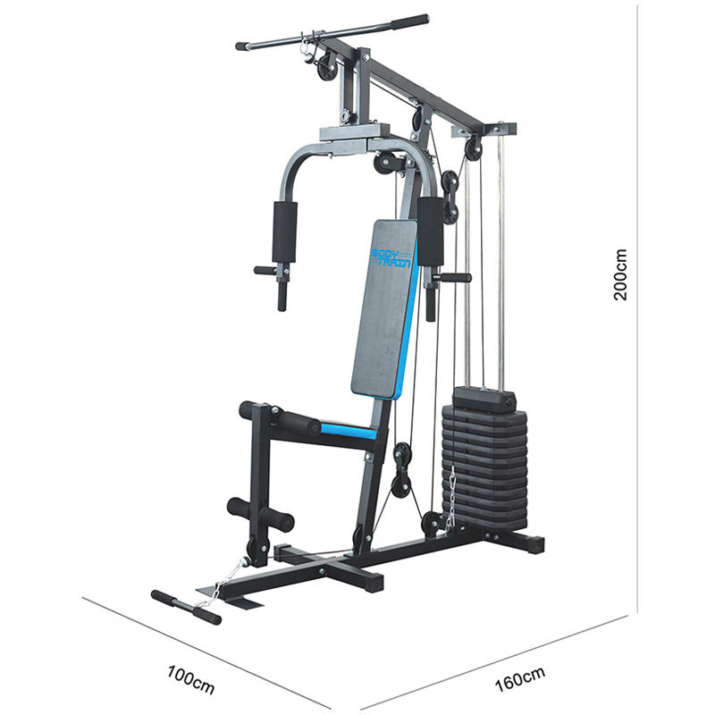 BodyTrain HG-460 Single Station Home Multi Gym with 66kg Weight Stack