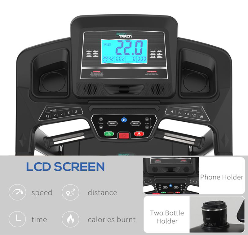 Bodytrain Xerxes Pro Motorised Folding Bluetooth Treadmill