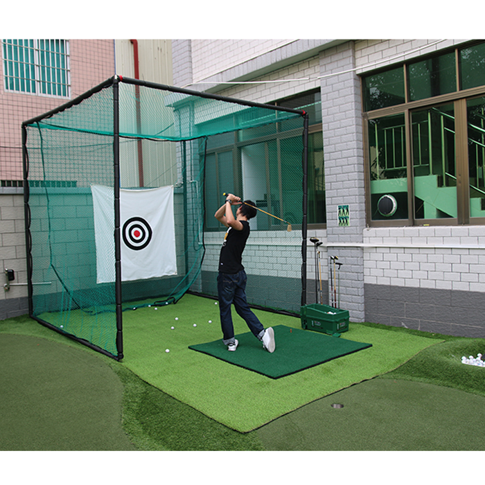 Hillman PGM 3m Semi-Commercial Golf Practice Cage & Net with Target and Stainless Steel Poles