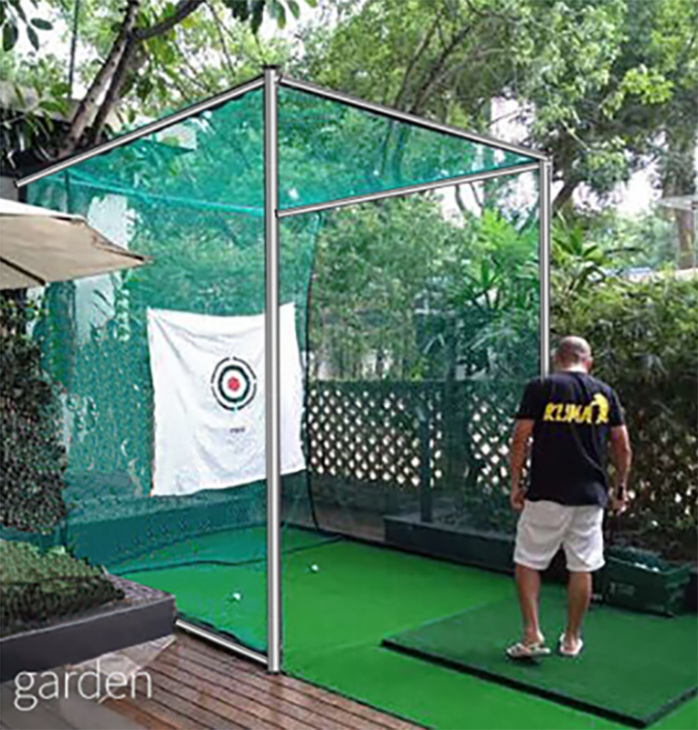 Hillman PGM 3m Semi-Commercial Golf Practice Cage & Net with Target and Stainless Steel Poles