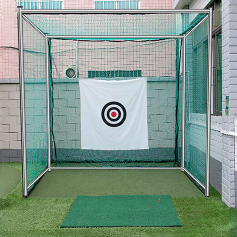 Hillman PGM 3m Semi-Commercial Golf Practice Cage and 1.25m Practice Mat Package