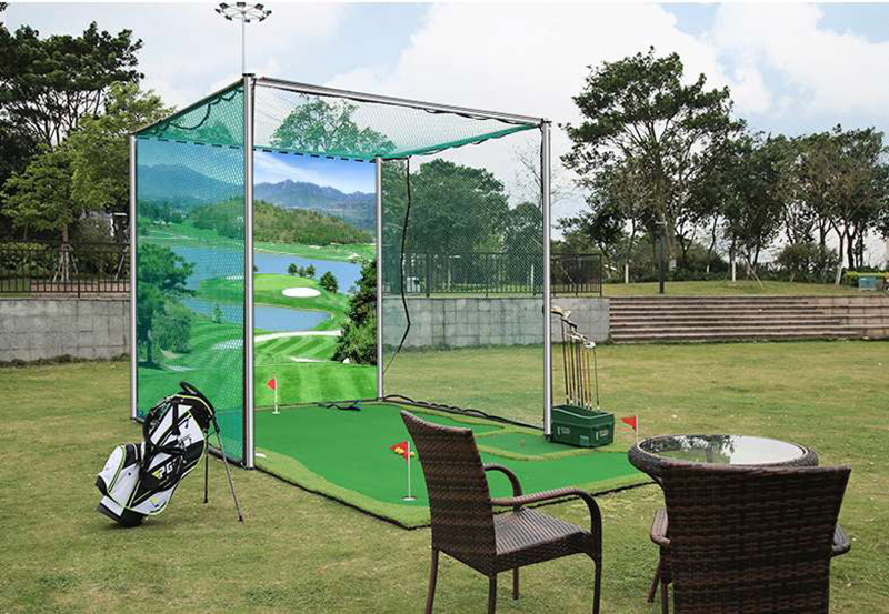 Hillman PGM 3m Semi-Commercial Golf Practice Cage & Net with Target and Stainless Steel Poles