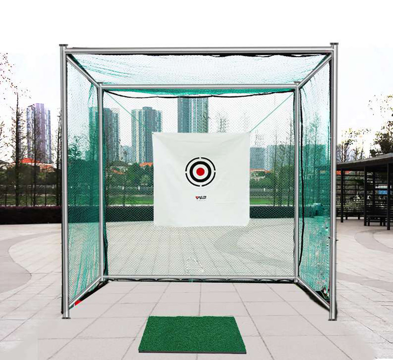 Hillman PGM 3m Semi-Commercial Golf Practice Cage and 1.25m Practice Mat Package