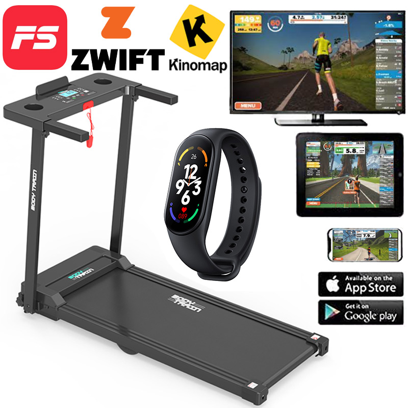 BodyTrain P80G Motorised Folding Bluetooth Treadmill