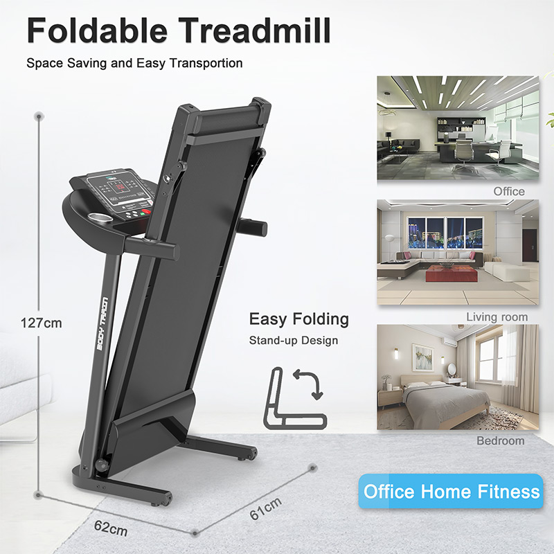 BodyTrain S105 Motorised Folding Bluetooth Treadmill