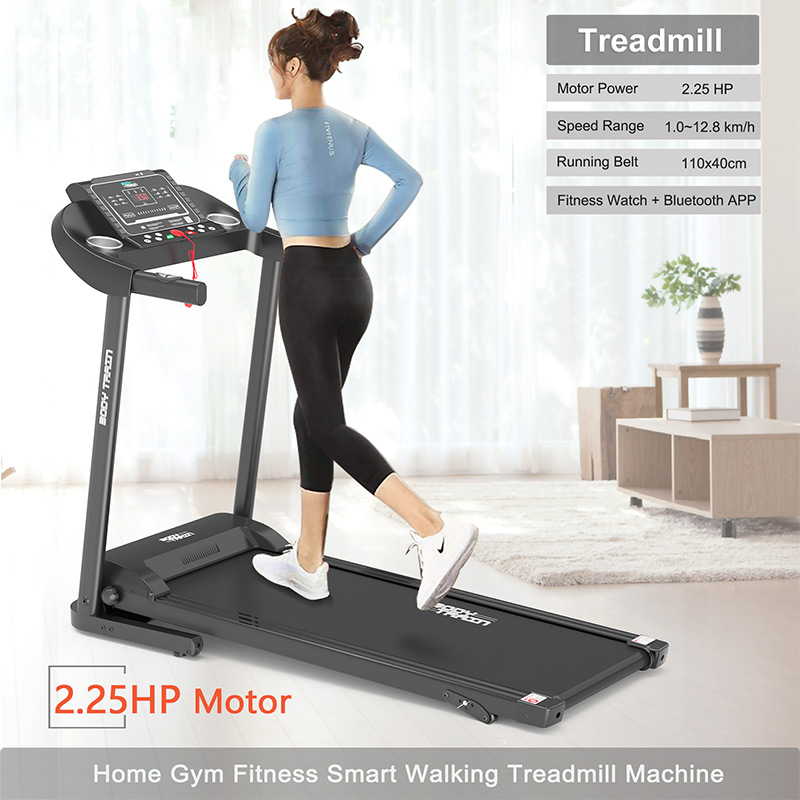 BodyTrain S105 Motorised Folding Bluetooth Treadmill