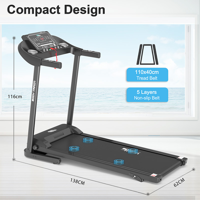 BodyTrain S105 Motorised Folding Bluetooth Treadmill