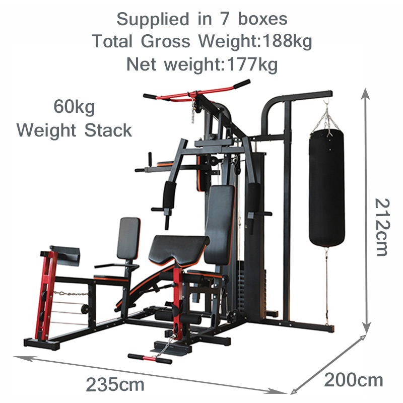 IronMan IM-306 Advanced 3 Station Multi Gym With Punching Bag