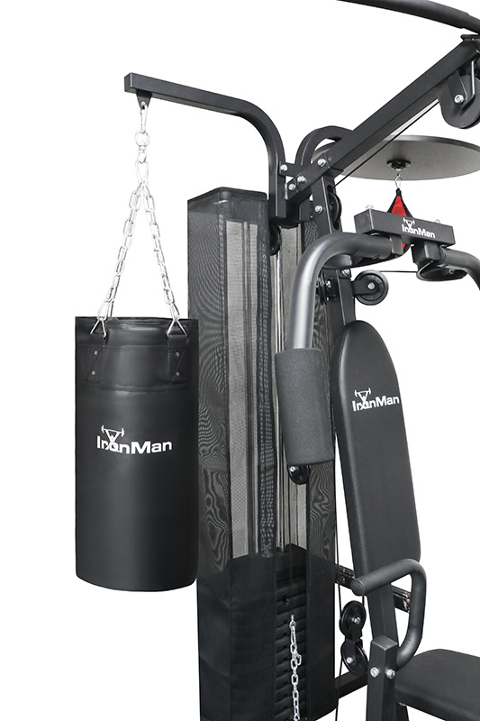 IronMan 3 Station Boxing Deluxe Home Multi Gym with 55kg Weight Stack
