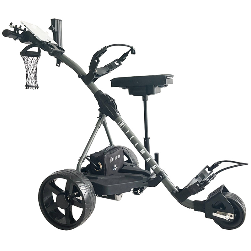 Hillman Lithium Caddie Gunmetal Grey Electric Golf Trolley