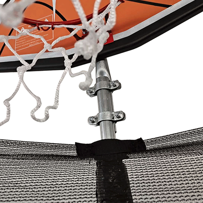 Big Air Universal 15ft Trampoline with Enclosure and Basketball Hoop