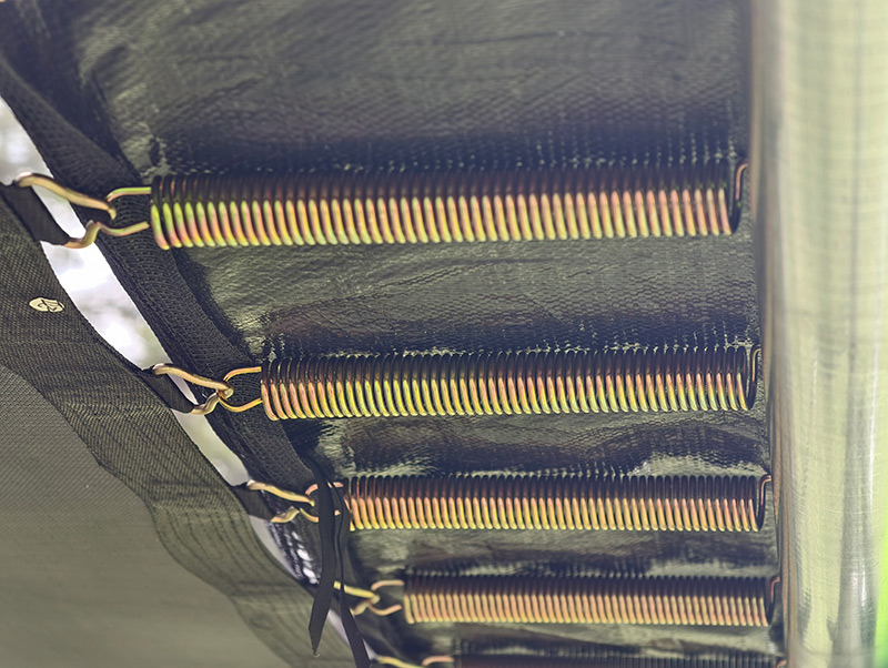 5x7ft Rectangular Trampoline with Safety Enclosure Green FREE Ladder & Basketball Game