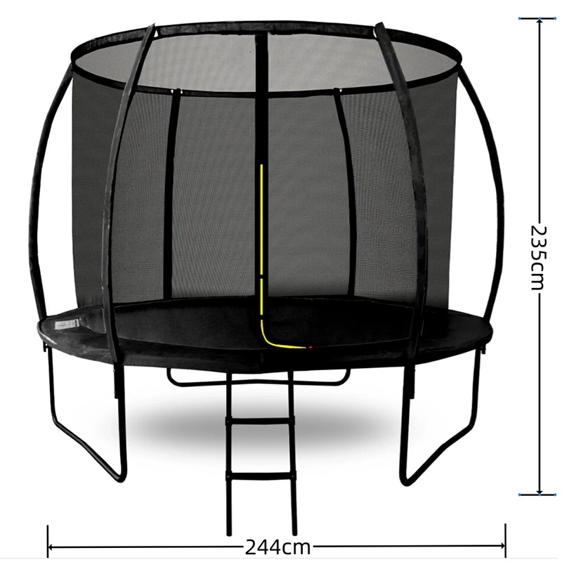 Amigo 8ft Powder Coated Trampoline with Enclosure Free Shoe Tidy & Ladder