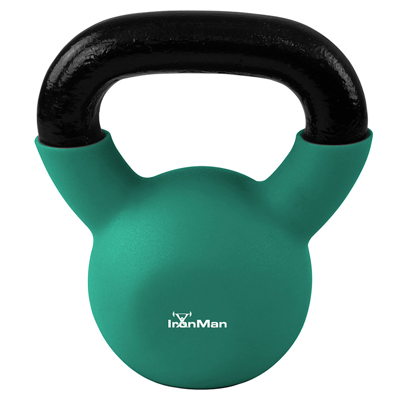 Ironman 8kg Cast Iron Coated Kettlebell