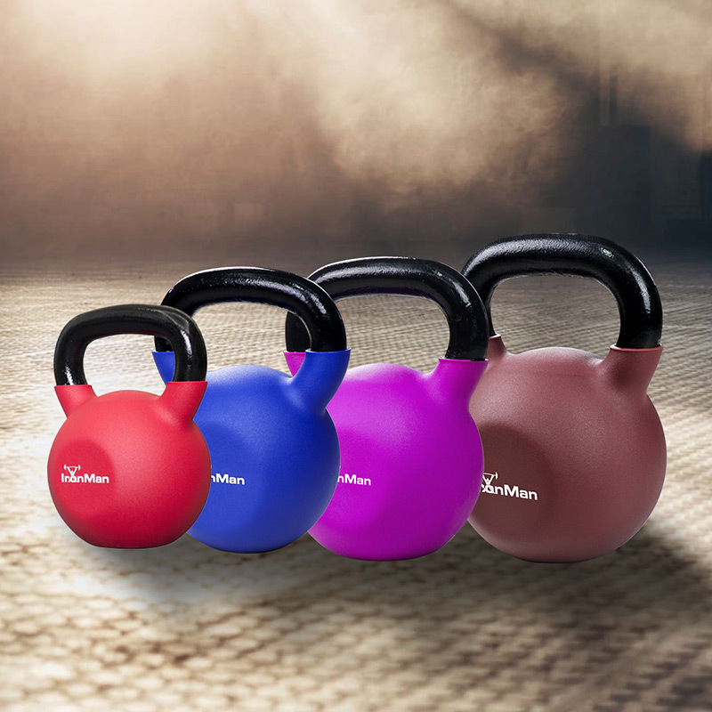 Ironman 8kg Cast Iron Coated Kettlebell
