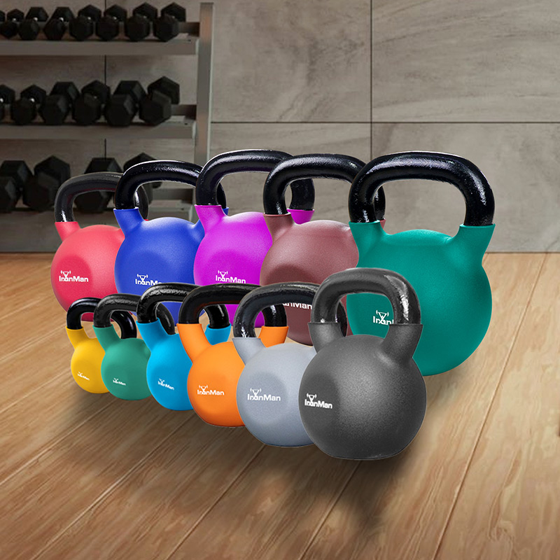 Ironman 8kg Cast Iron Coated Kettlebell
